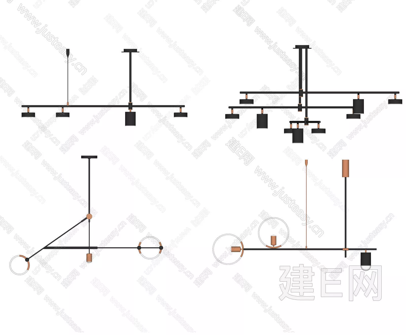 INDUSTRIAL CHANDELIER - SKETCHUP 3D MODEL - ENSCAPE - 111755756