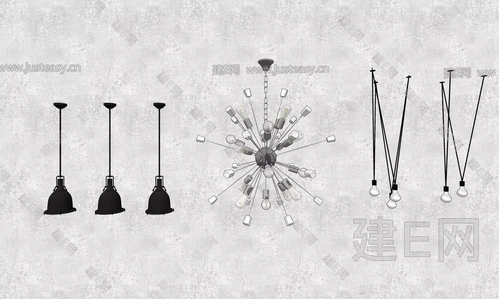 INDUSTRIAL CHANDELIER - SKETCHUP 3D MODEL - ENSCAPE - 112607737