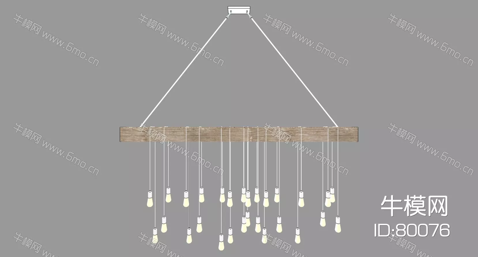 INDUSTRIAL CHANDELIER - SKETCHUP 3D MODEL - ENSCAPE - 80076