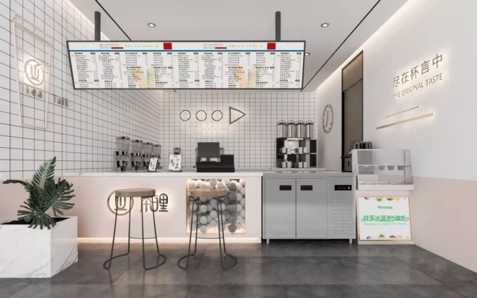 INDUSTRIAL COFFEE SHOP - SKETCHUP 3D SCENE - VRAY OR ENSCAPE - ID00276