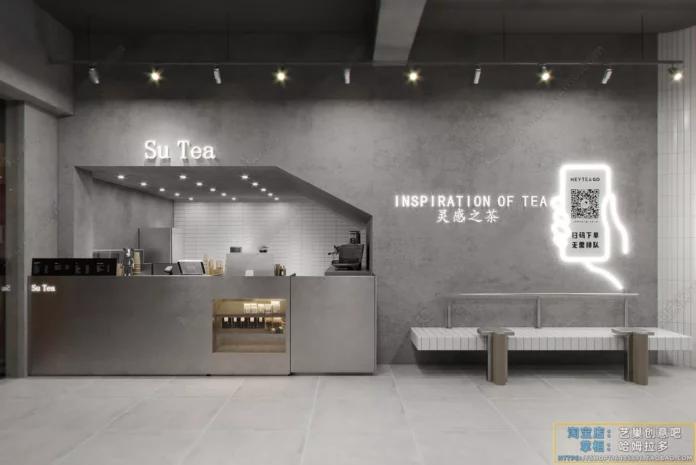 INDUSTRIAL COFFEE SHOP - SKETCHUP 3D SCENE - VRAY OR ENSCAPE - ID00317