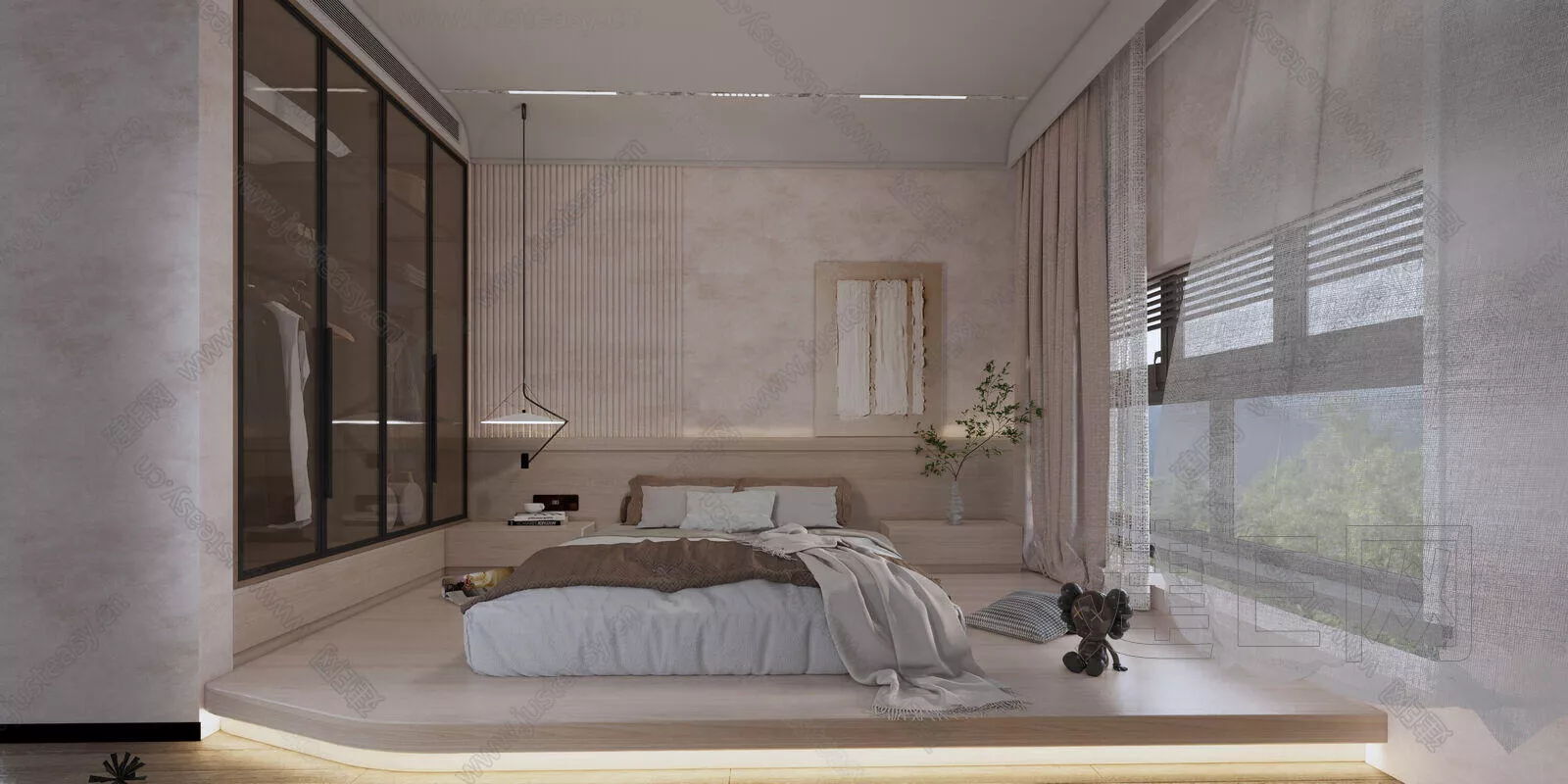 JAPANESE BEDROOM - SKETCHUP 3D SCENE - ENSCAPE - 114378235