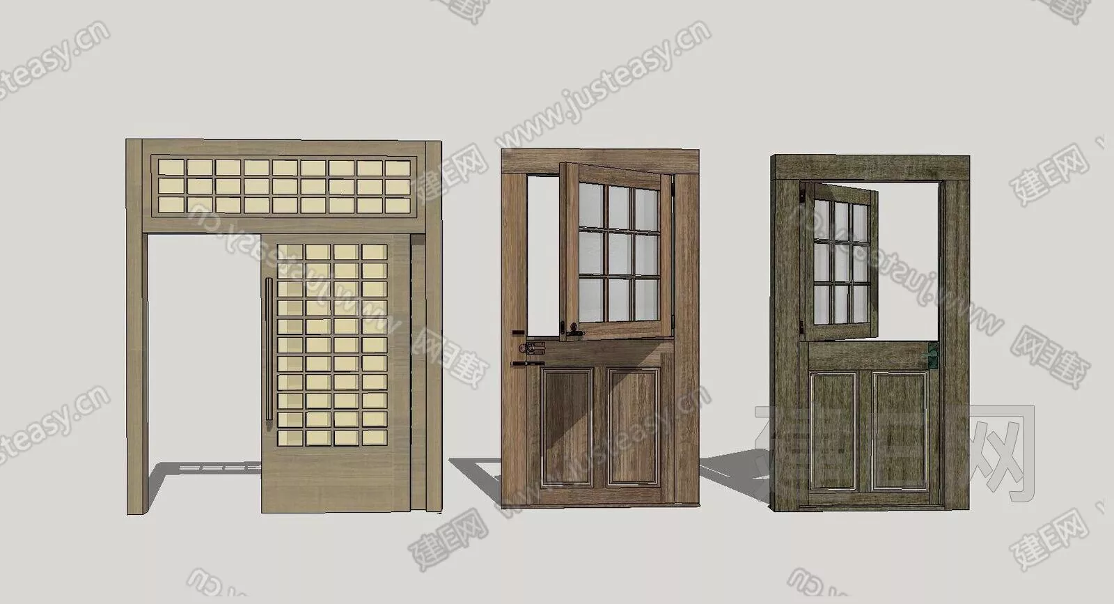 JAPANESE DOOR AND WINDOWS - SKETCHUP 3D MODEL - ENSCAPE - 105726042