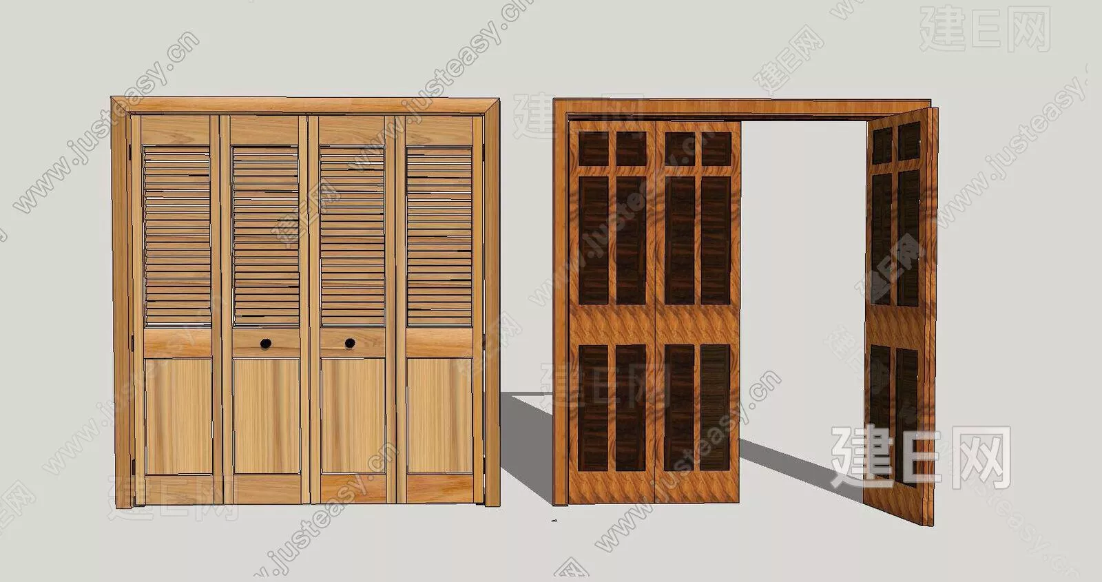 JAPANESE DOOR AND WINDOWS - SKETCHUP 3D MODEL - ENSCAPE - 105726093