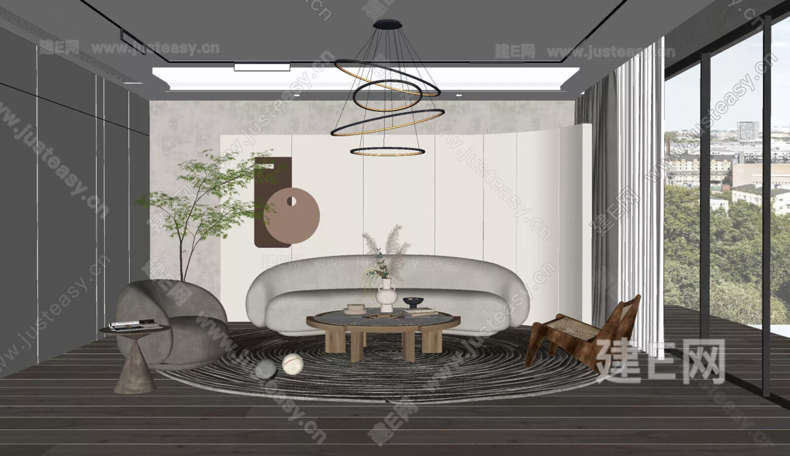 JAPANESE LIVING ROOM - SKETCHUP 3D SCENE - ENSCAPE - 105333801