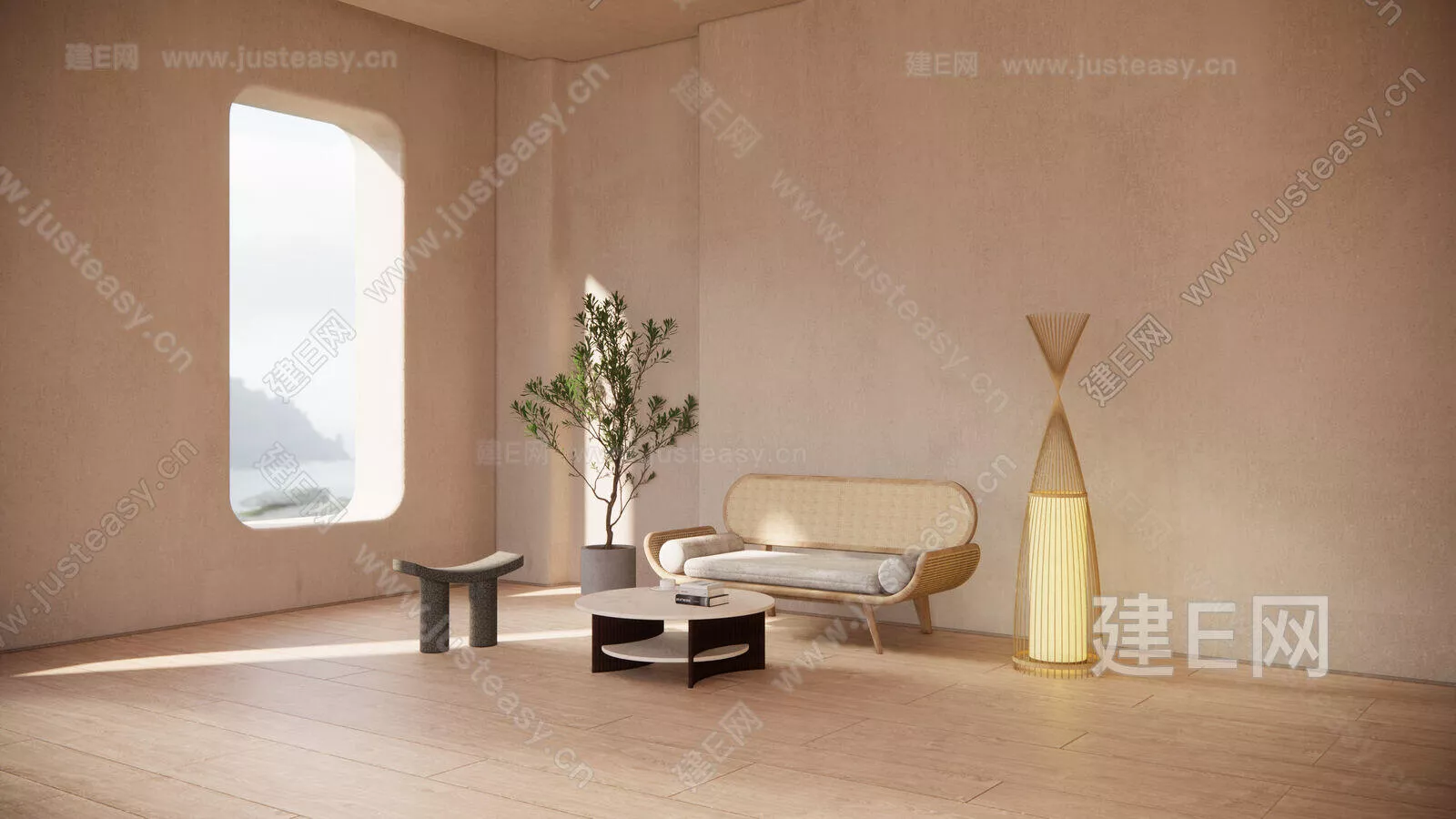 JAPANESE LIVING ROOM - SKETCHUP 3D SCENE - ENSCAPE - 115623322