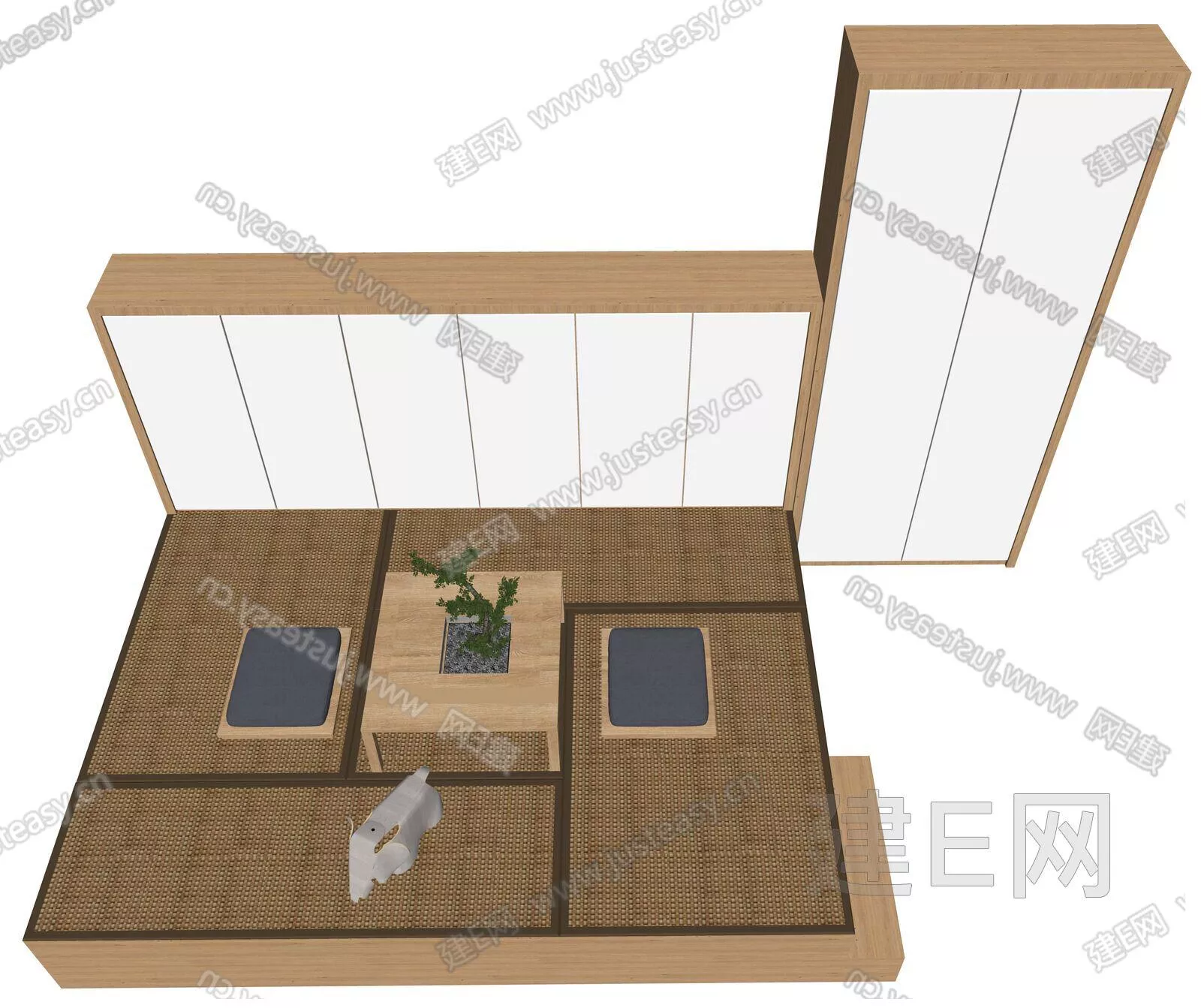 JAPANESE WARDROBE SHELF - SKETCHUP 3D MODEL - ENSCAPE - 112214500