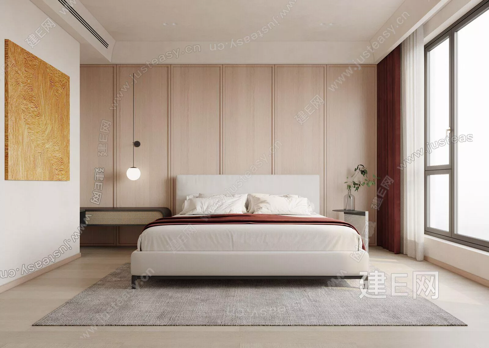 MINIMALIST BEDROOM - SKETCHUP 3D SCENE - ENSCAPE - 106515765