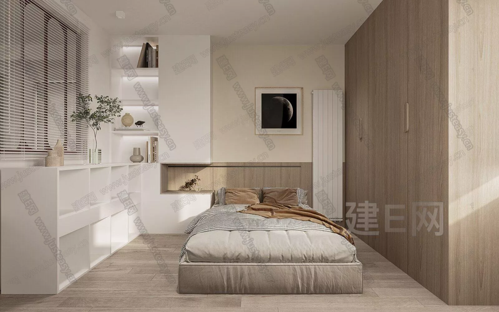 MINIMALIST BEDROOM - SKETCHUP 3D SCENE - ENSCAPE - 106843504