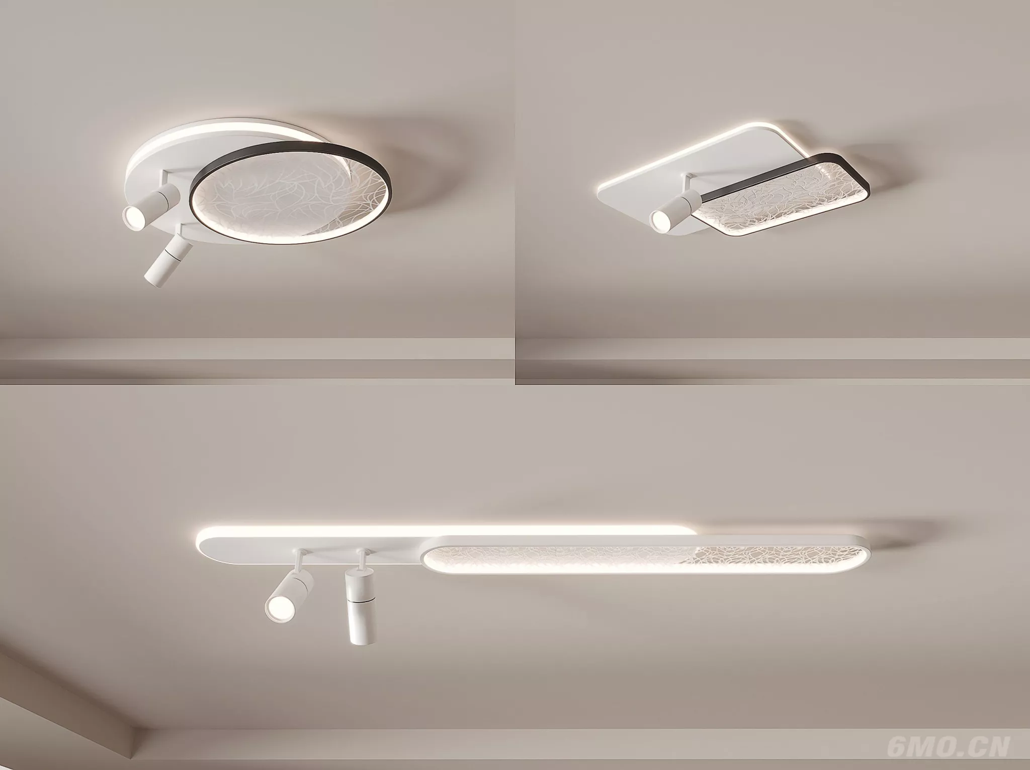 MINIMALIST CELING LIGHT - SKETCHUP 3D MODEL - ENSCAPE - 243732