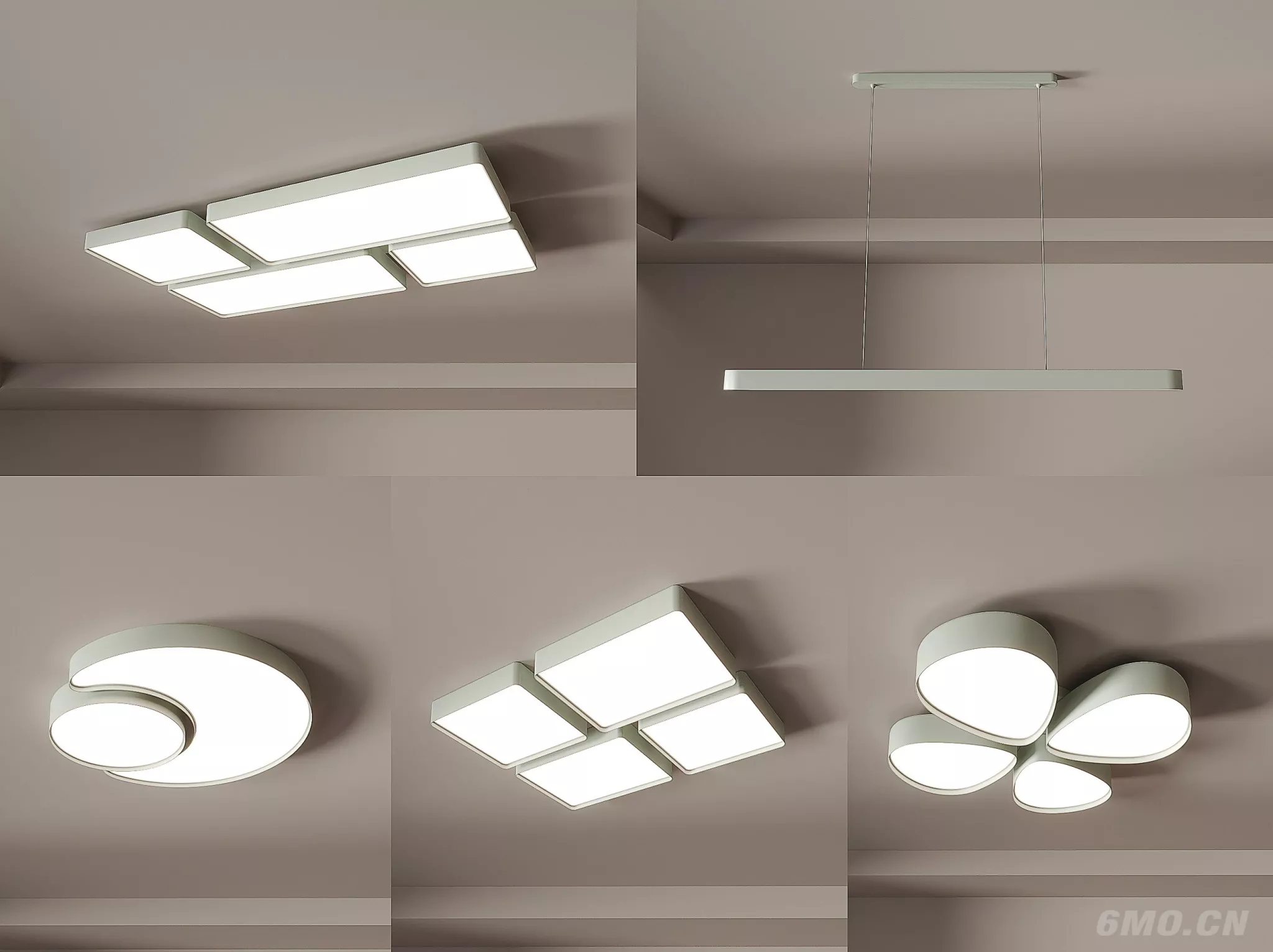 MINIMALIST CELING LIGHT - SKETCHUP 3D MODEL - ENSCAPE - 244323