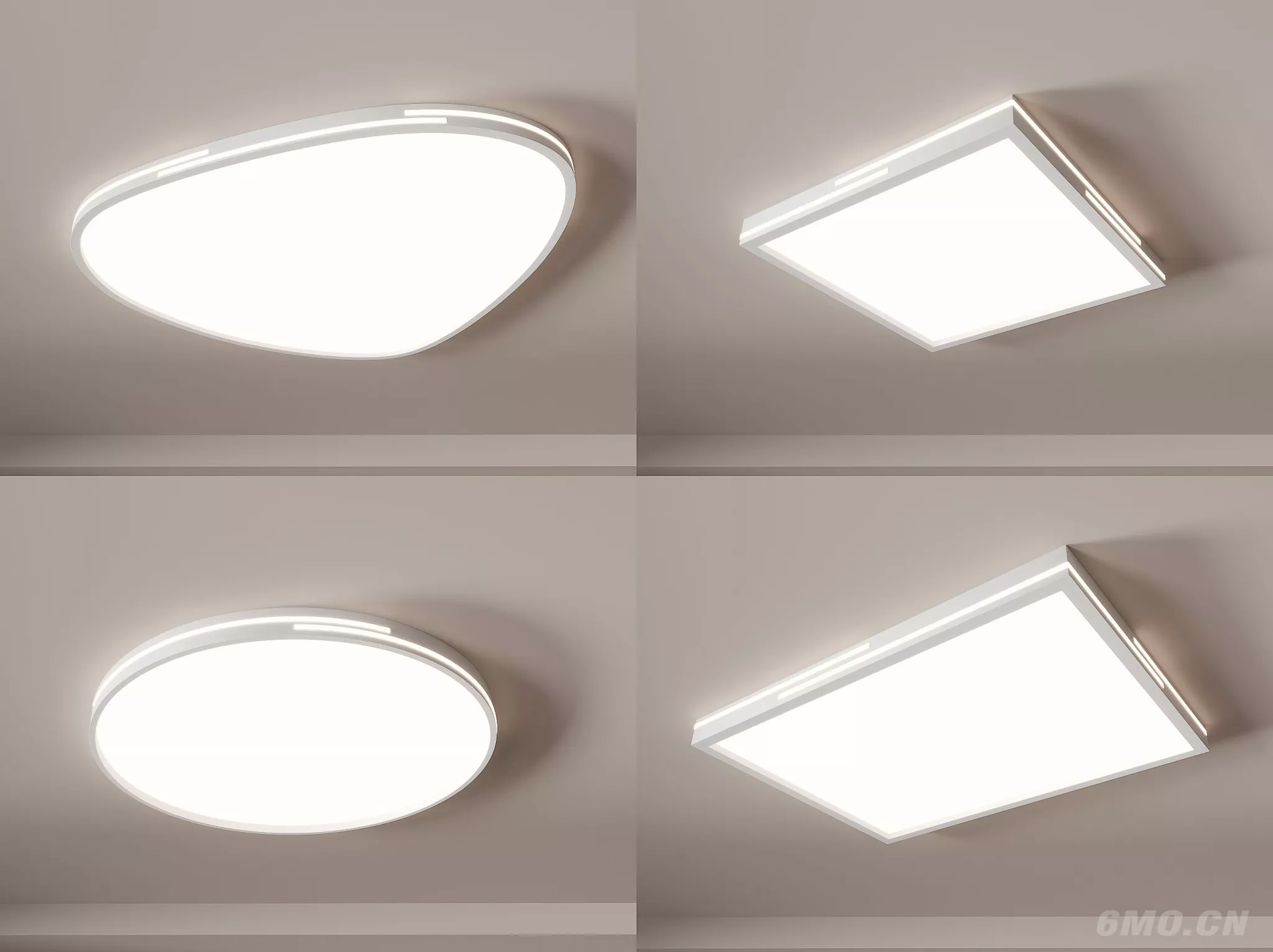 MINIMALIST CELING LIGHT - SKETCHUP 3D MODEL - ENSCAPE - 249751