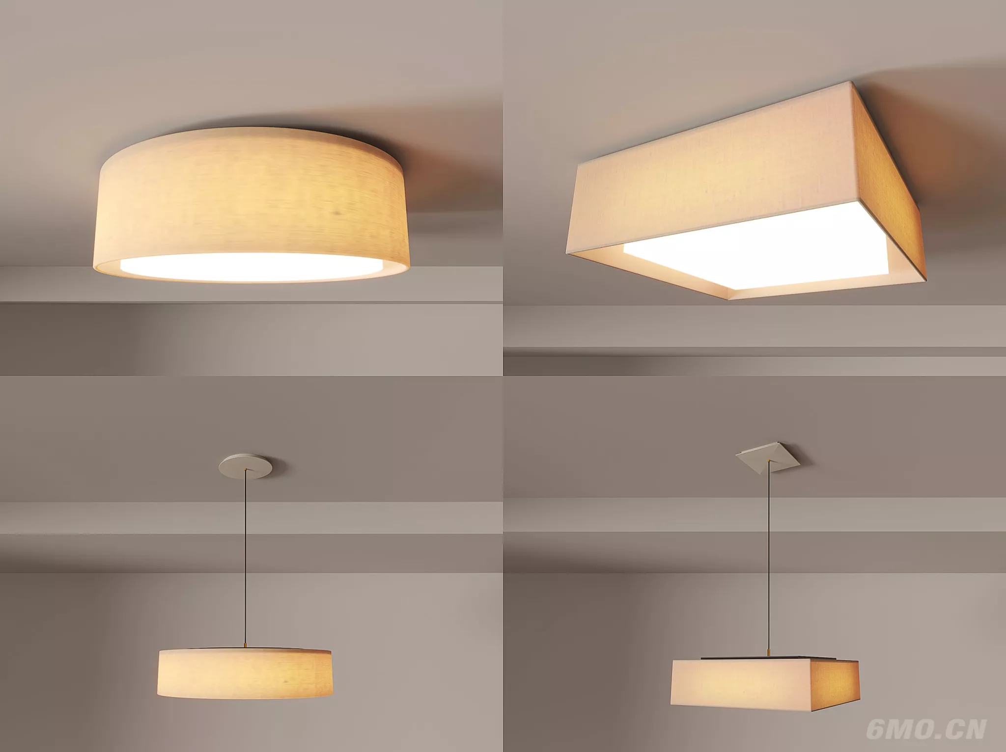 MINIMALIST CELING LIGHT - SKETCHUP 3D MODEL - ENSCAPE - 259707