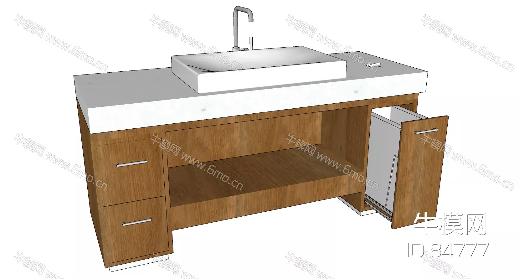 MINIMALIST KITCHEN - BATHROOM DECOR - SKETCHUP 3D MODEL - ENSCAPE - 84777