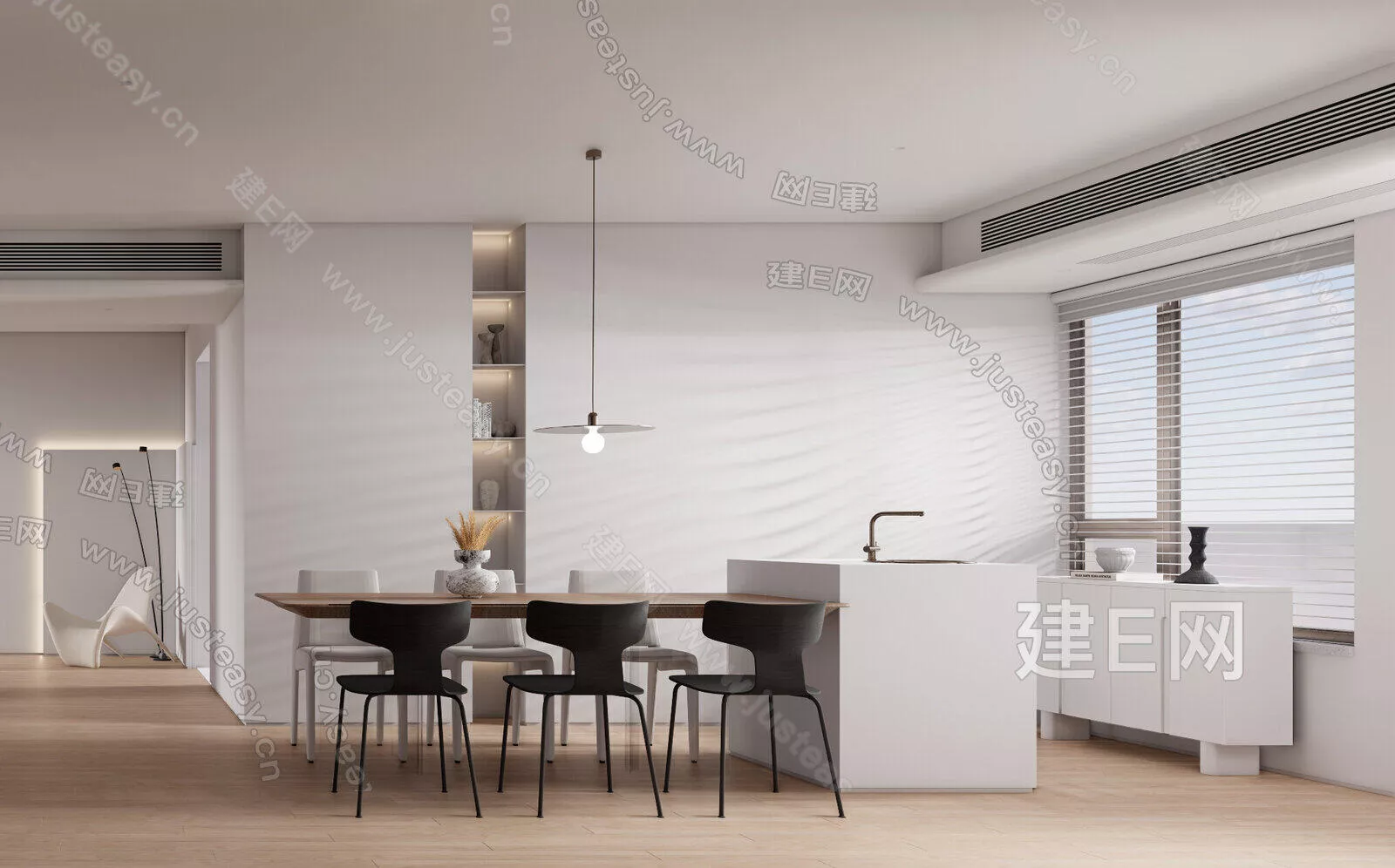 MINIMALIST KITCHEN - SKETCHUP 3D SCENE - ENSCAPE - 105269337