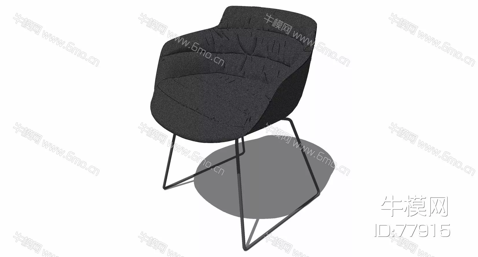 MINIMALIST LOUNGLE CHAIR - SKETCHUP 3D MODEL - ENSCAPE - 77915