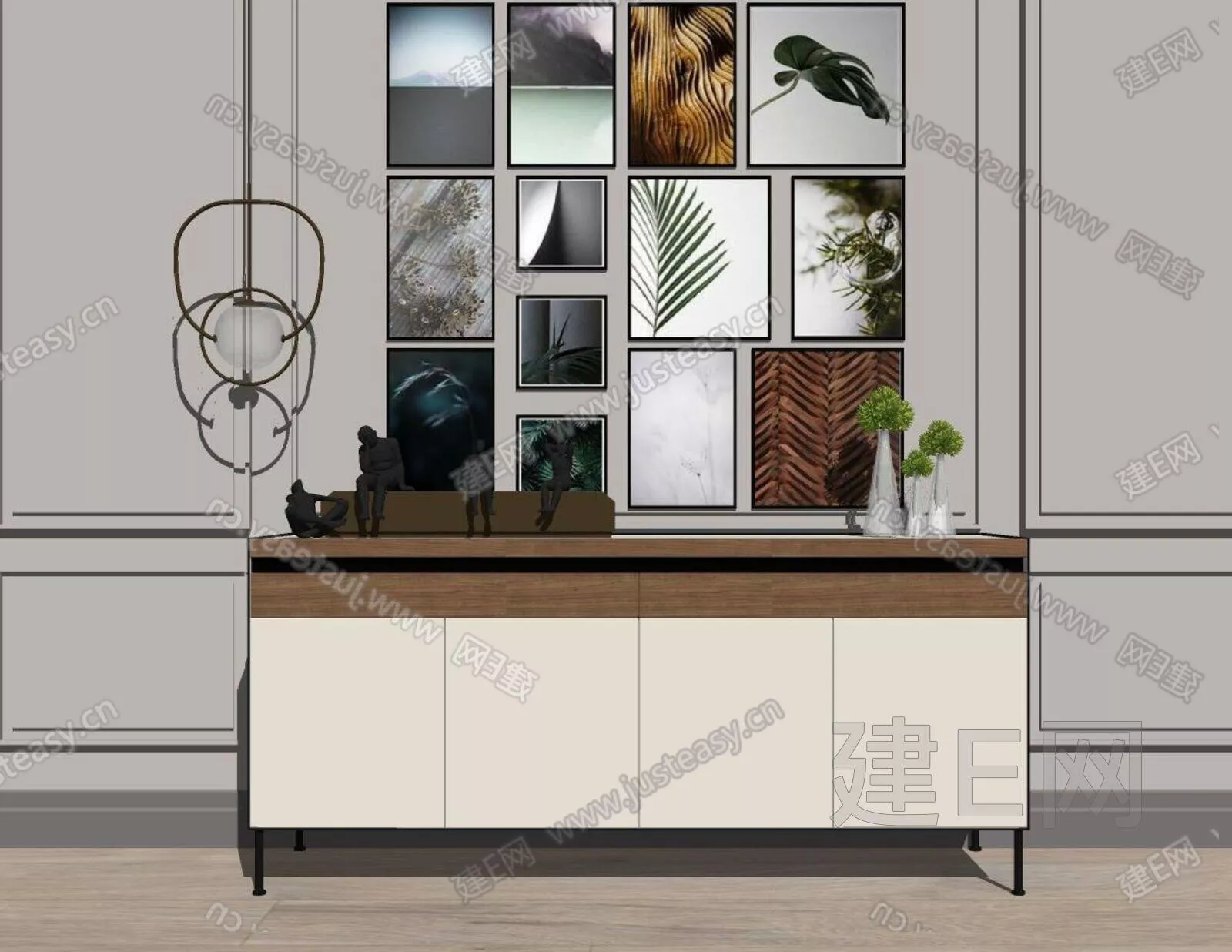 MINIMALIST SIDEBOARD - SKETCHUP 3D MODEL - ENSCAPE - 112607610