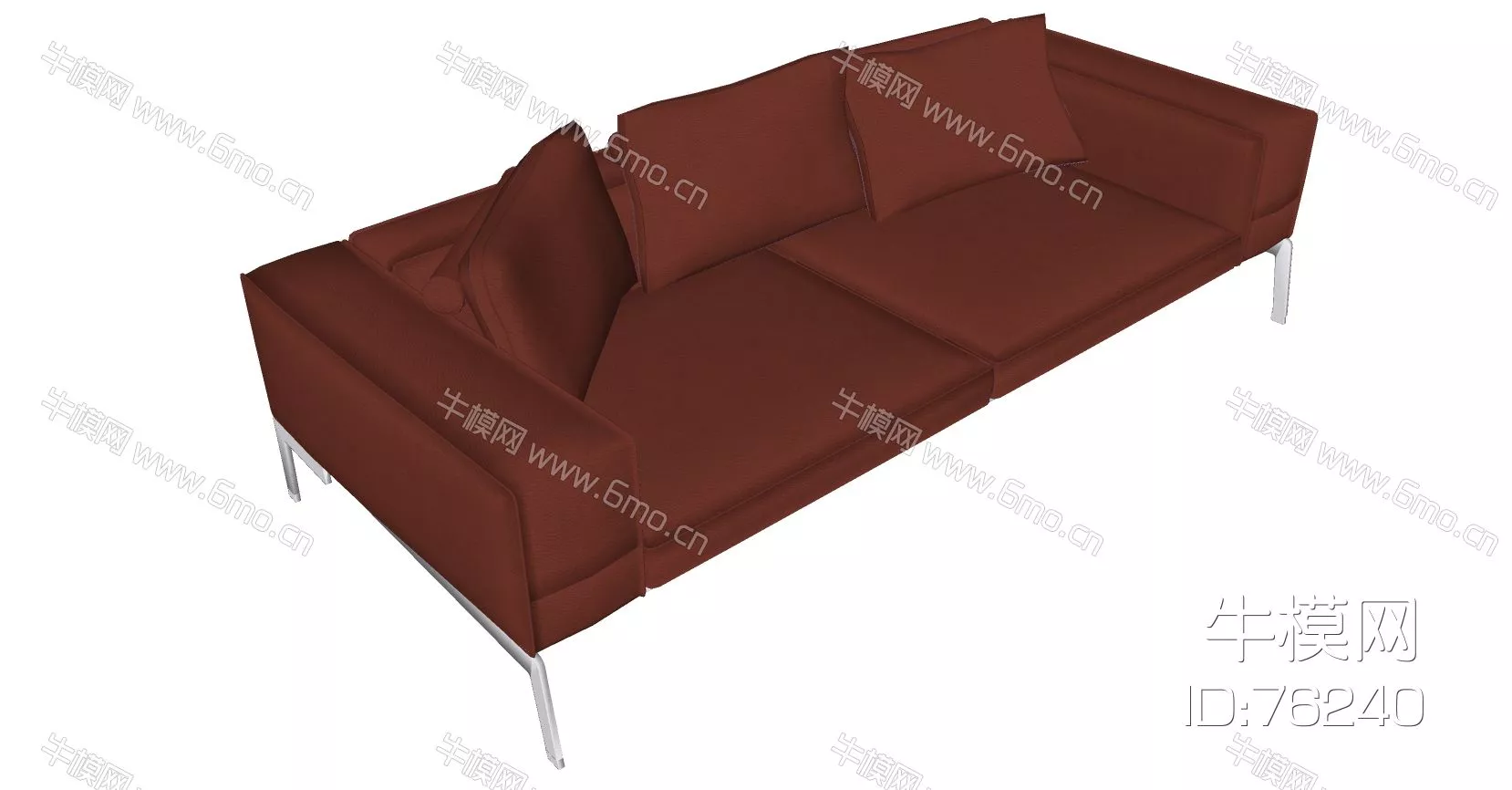 MINIMALIST SOFA - SKETCHUP 3D MODEL - ENSCAPE - 76240