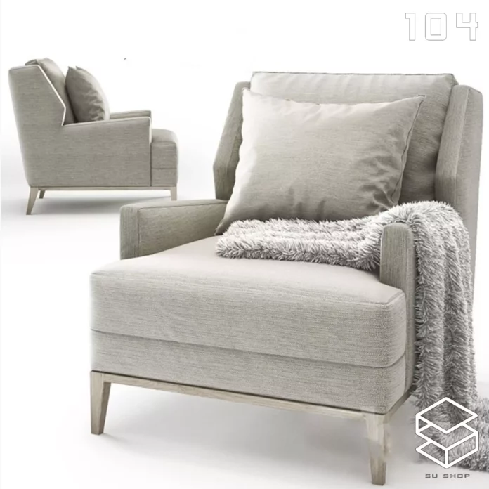 MODERN ARMCHAIR - SKETCHUP 3D MODEL - VRAY OR ENSCAPE - ID00566