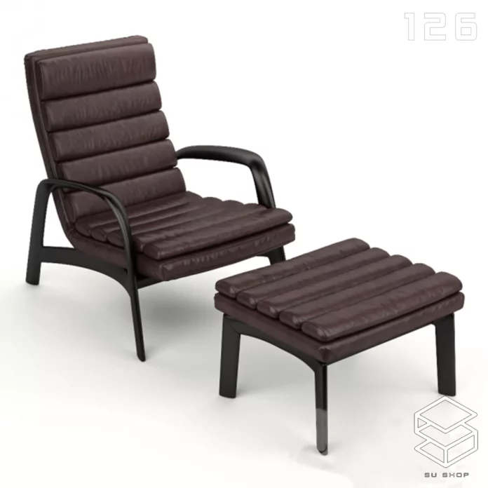 MODERN ARMCHAIR - SKETCHUP 3D MODEL - VRAY OR ENSCAPE - ID00590