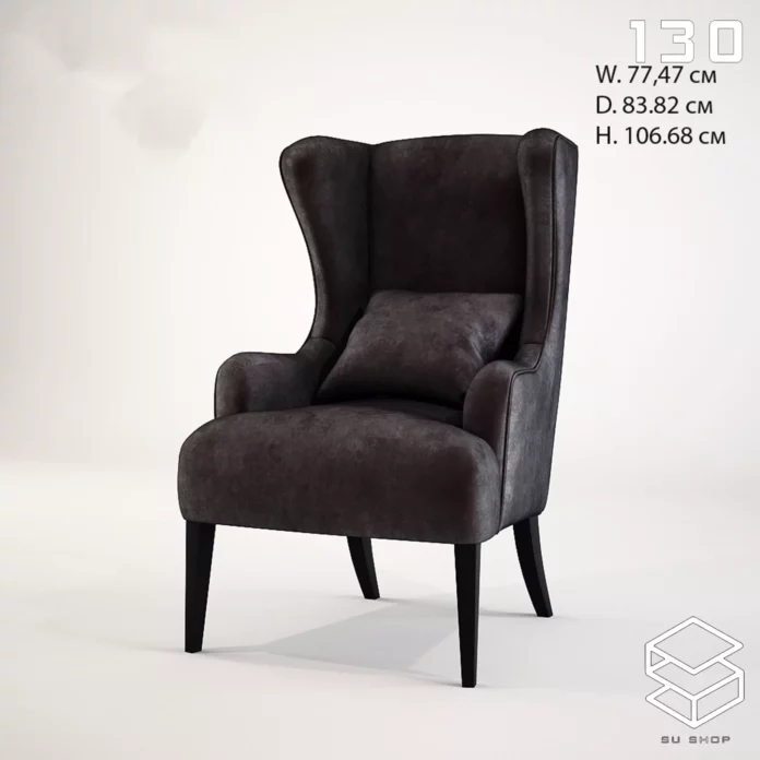 MODERN ARMCHAIR - SKETCHUP 3D MODEL - VRAY OR ENSCAPE - ID00595