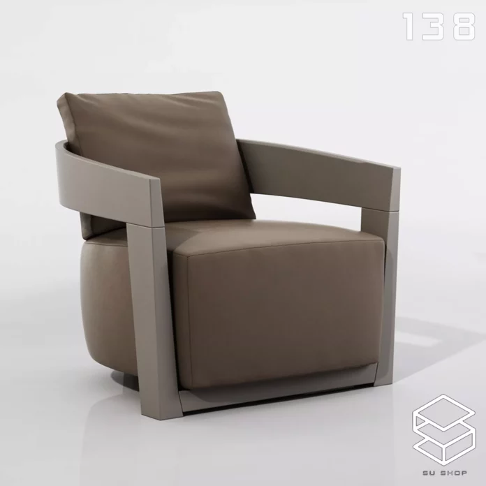 MODERN ARMCHAIR - SKETCHUP 3D MODEL - VRAY OR ENSCAPE - ID00603