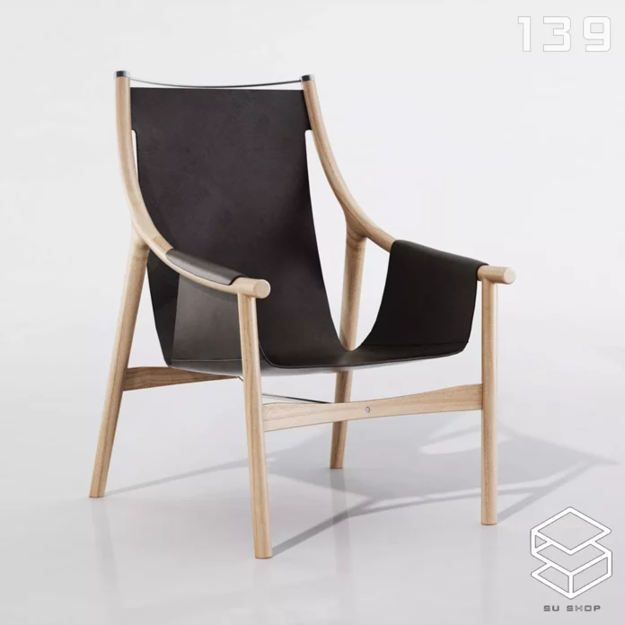MODERN ARMCHAIR - SKETCHUP 3D MODEL - VRAY OR ENSCAPE - ID00604