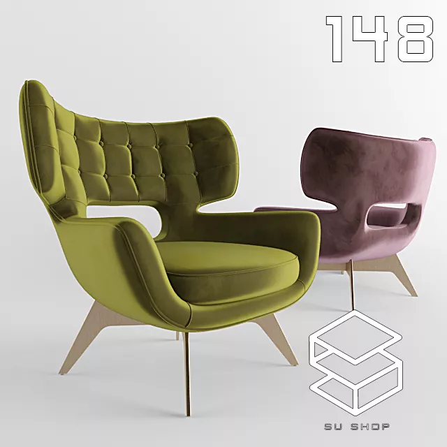 MODERN ARMCHAIR - SKETCHUP 3D MODEL - VRAY OR ENSCAPE - ID00614