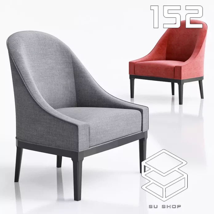 MODERN ARMCHAIR - SKETCHUP 3D MODEL - VRAY OR ENSCAPE - ID00619