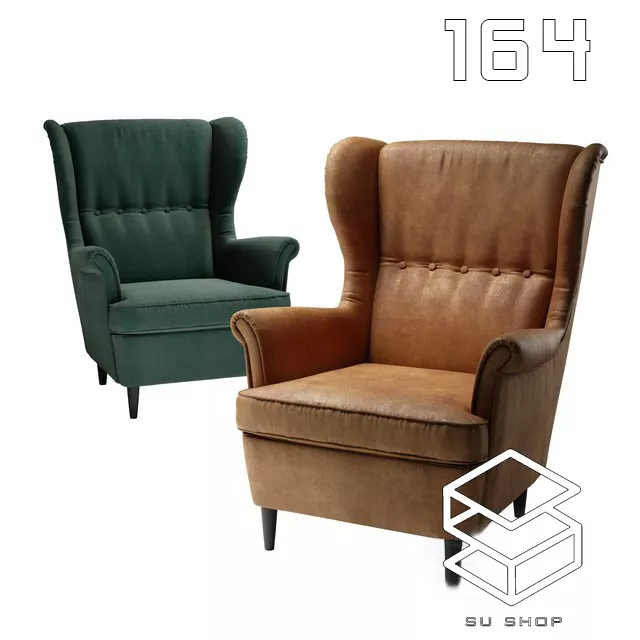 MODERN ARMCHAIR - SKETCHUP 3D MODEL - VRAY OR ENSCAPE - ID00632