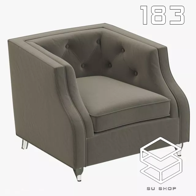 MODERN ARMCHAIR - SKETCHUP 3D MODEL - VRAY OR ENSCAPE - ID00653