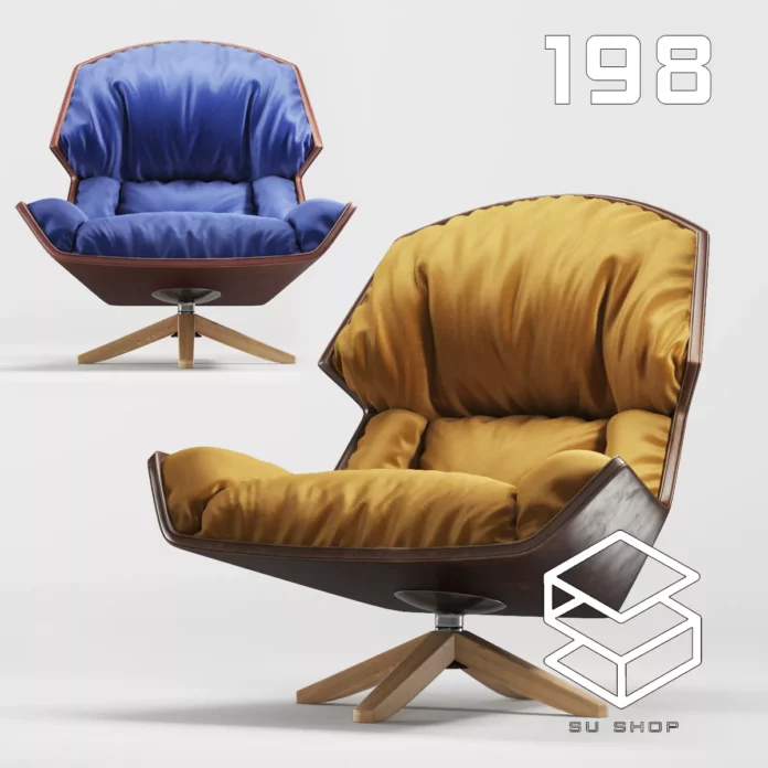 MODERN ARMCHAIR - SKETCHUP 3D MODEL - VRAY OR ENSCAPE - ID00669