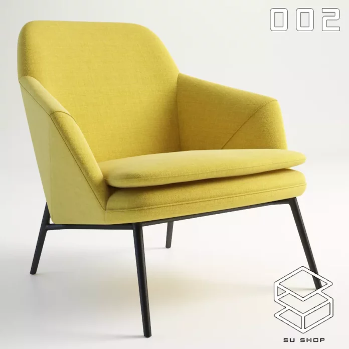MODERN ARMCHAIR - SKETCHUP 3D MODEL - VRAY OR ENSCAPE - ID00671