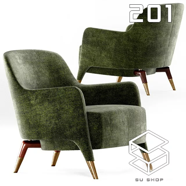 MODERN ARMCHAIR - SKETCHUP 3D MODEL - VRAY OR ENSCAPE - ID00674