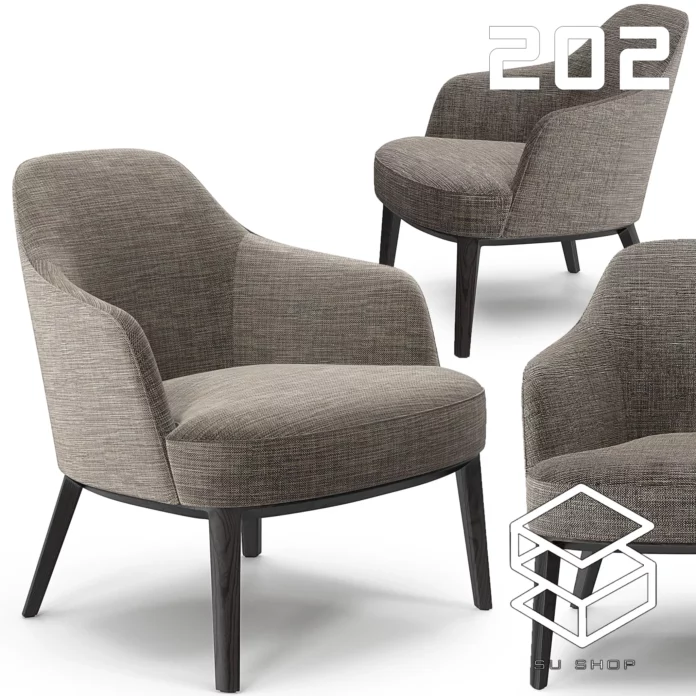 MODERN ARMCHAIR - SKETCHUP 3D MODEL - VRAY OR ENSCAPE - ID00675