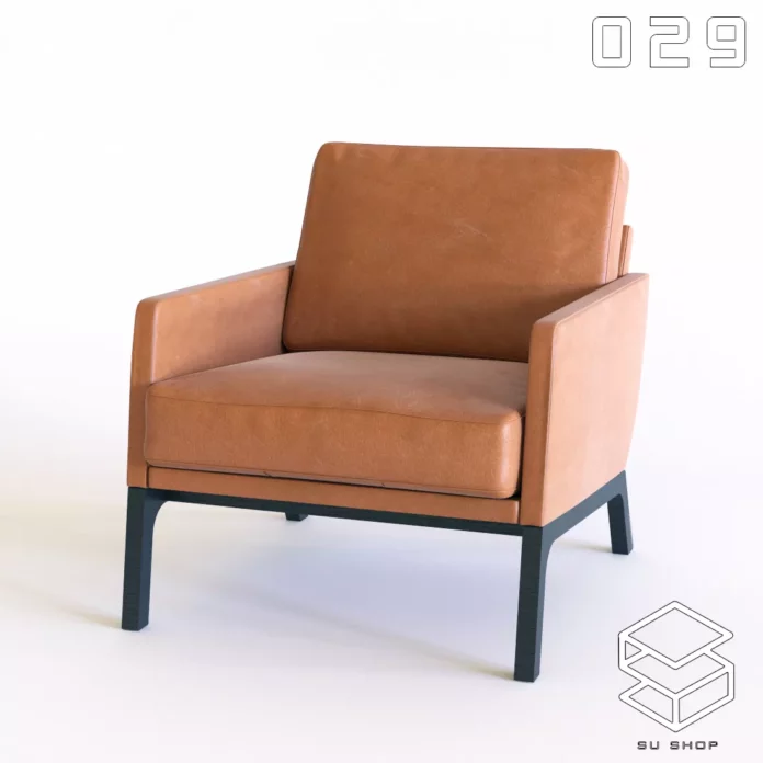 MODERN ARMCHAIR - SKETCHUP 3D MODEL - VRAY OR ENSCAPE - ID00687