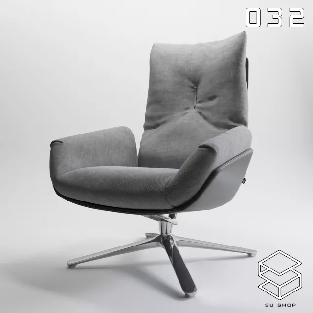 MODERN ARMCHAIR - SKETCHUP 3D MODEL - VRAY OR ENSCAPE - ID00691