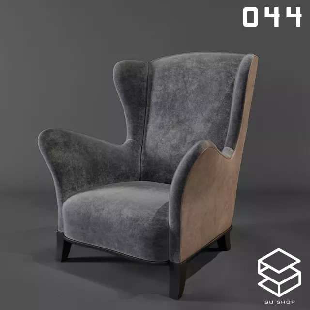 MODERN ARMCHAIR - SKETCHUP 3D MODEL - VRAY OR ENSCAPE - ID00704