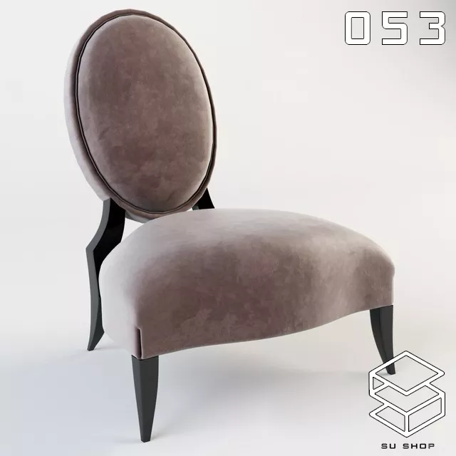MODERN ARMCHAIR - SKETCHUP 3D MODEL - VRAY OR ENSCAPE - ID00714
