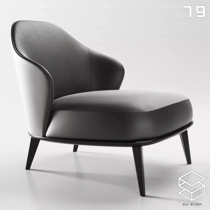 MODERN ARMCHAIR - SKETCHUP 3D MODEL - VRAY OR ENSCAPE - ID00742