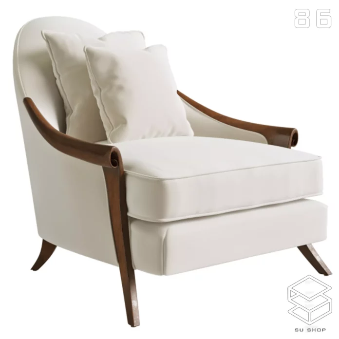 MODERN ARMCHAIR - SKETCHUP 3D MODEL - VRAY OR ENSCAPE - ID00750
