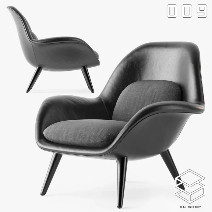 MODERN ARMCHAIR - SKETCHUP 3D MODEL - VRAY OR ENSCAPE - ID00754