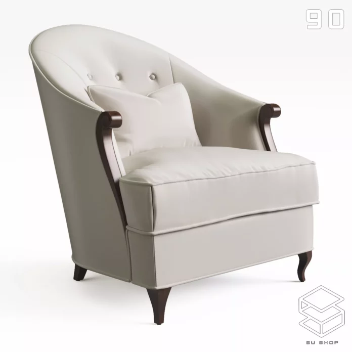 MODERN ARMCHAIR - SKETCHUP 3D MODEL - VRAY OR ENSCAPE - ID00755