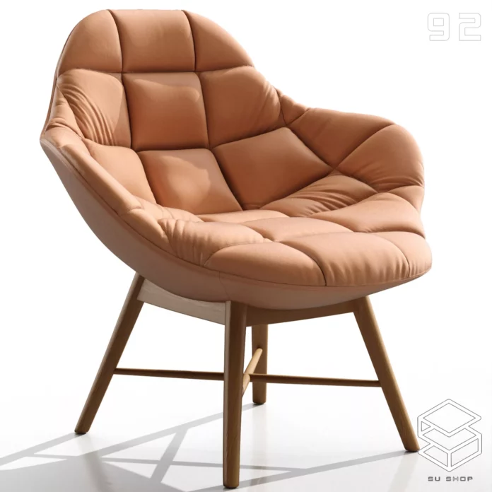 MODERN ARMCHAIR - SKETCHUP 3D MODEL - VRAY OR ENSCAPE - ID00757