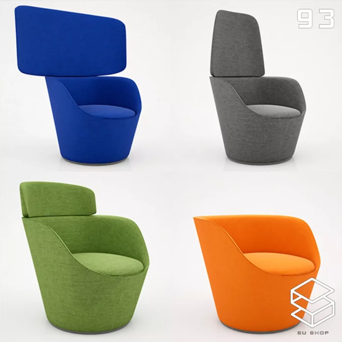 MODERN ARMCHAIR - SKETCHUP 3D MODEL - VRAY OR ENSCAPE - ID00758