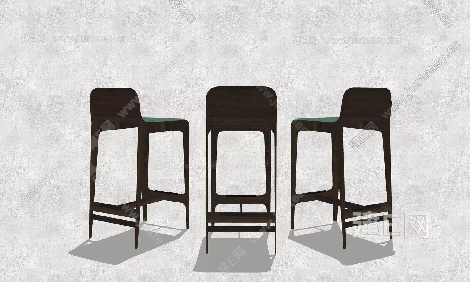 MODERN BAR CHAIR - SKETCHUP 3D MODEL - ENSCAPE - 106250373