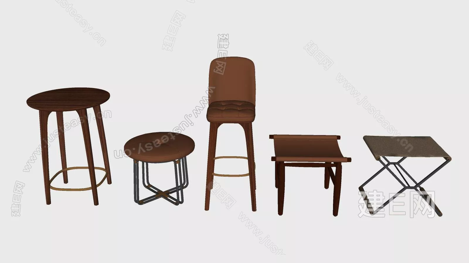 MODERN BAR CHAIR - SKETCHUP 3D MODEL - ENSCAPE - 106709179