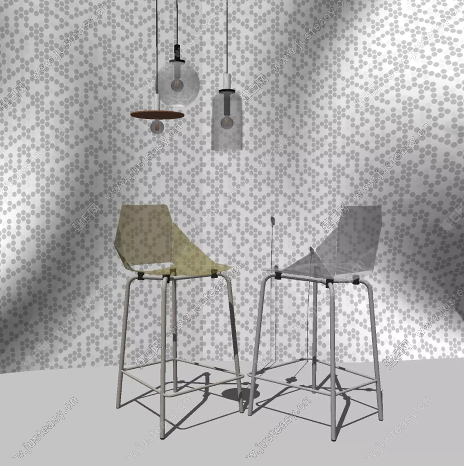 MODERN BAR CHAIR - SKETCHUP 3D MODEL - ENSCAPE - 110708209