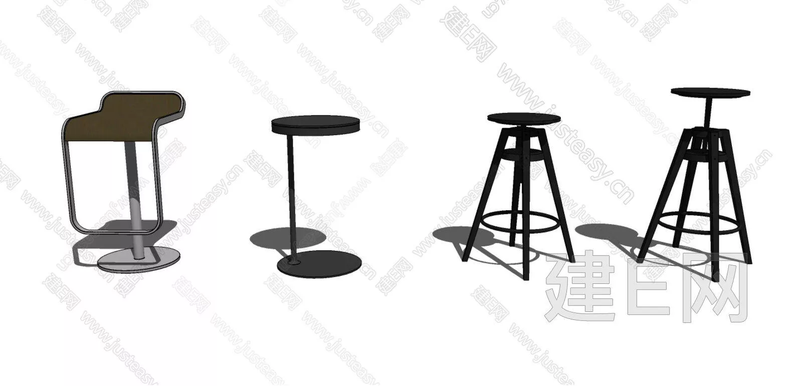 MODERN BAR CHAIR - SKETCHUP 3D MODEL - ENSCAPE - 111165876