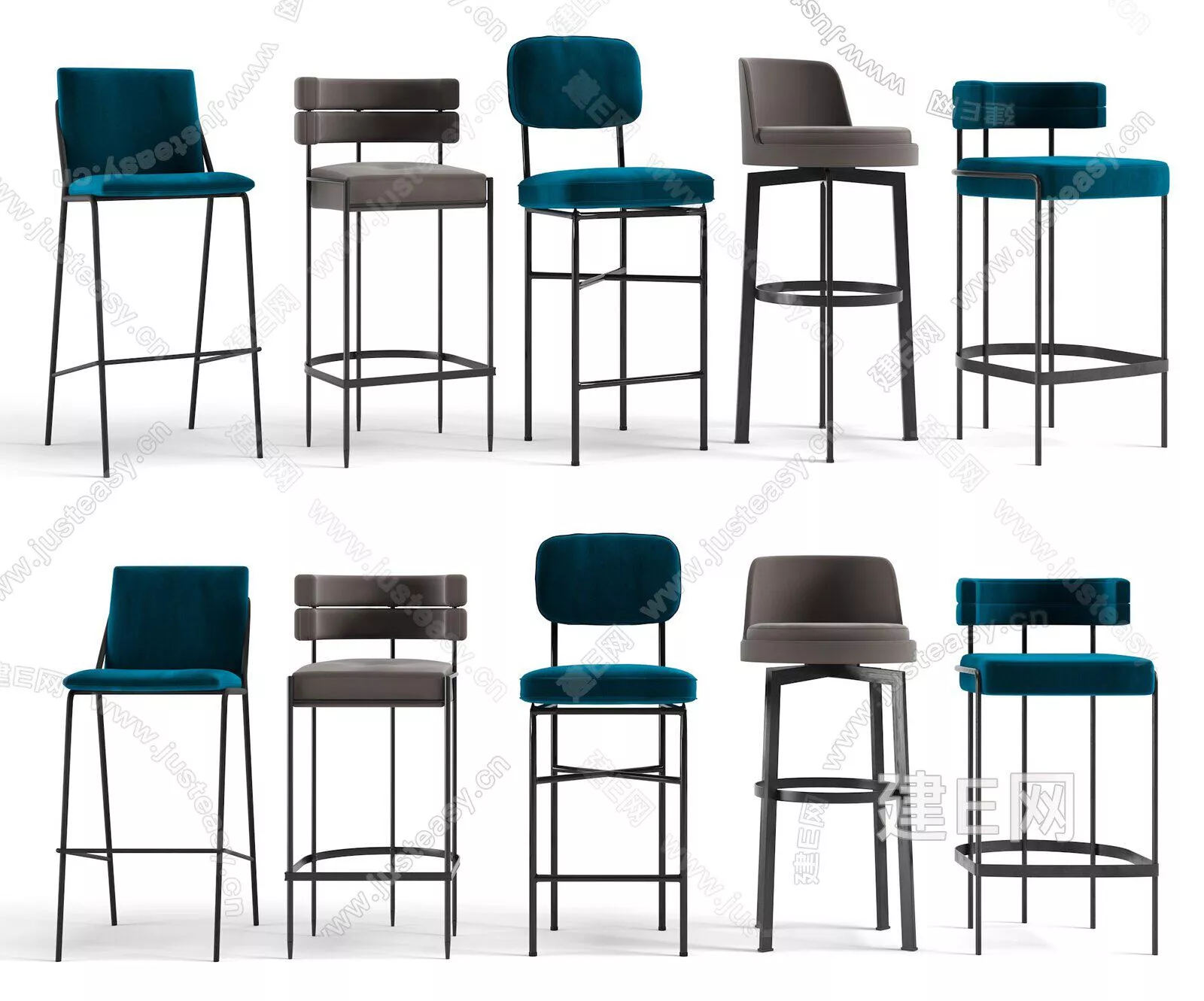 MODERN BAR CHAIR - SKETCHUP 3D MODEL - ENSCAPE - 111758766